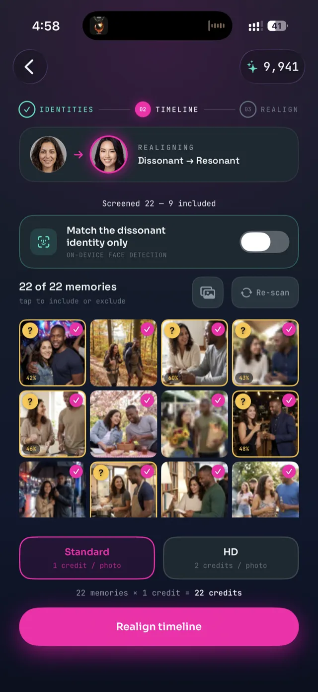 It Was Never You — choosing identities